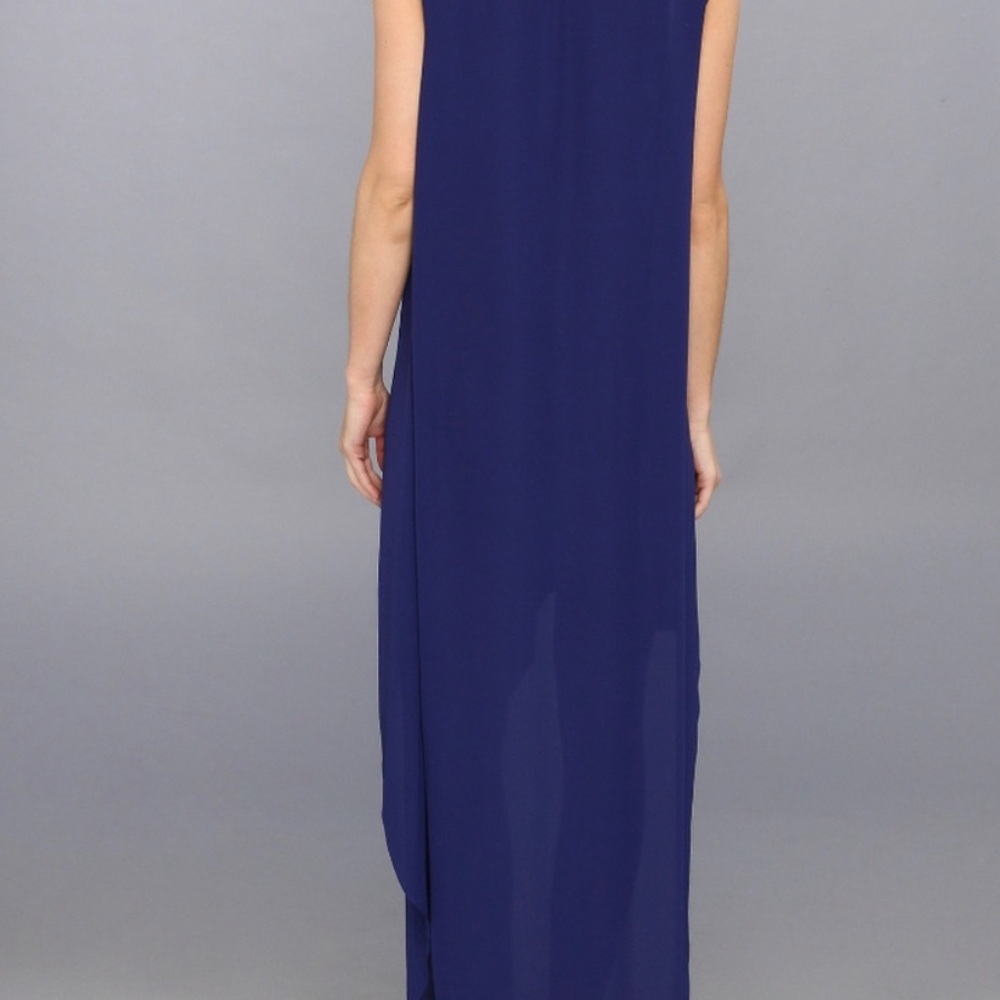 BCBG Tara Cascade Ruffle Dress High Low
